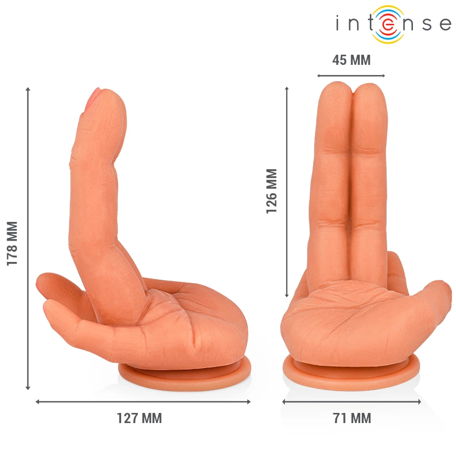 INTENSE - LEELA STIMOLATORE PUNTO G FLESSIBILE MANO 12,6 CM